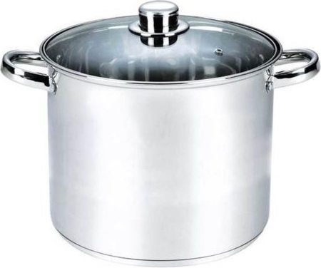 Oala cu capac Michelino XXL, 21 litri, 34 cm, otel inoxidabil, argintiu - Img 1