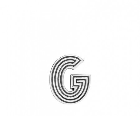 Pandantiv litera G, argint - Img 1