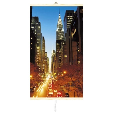 Panou radiant electric decorativ TRIO, incalzire cu infrarosu 420W/210W, vibe Manhattan,100 x 57 cm