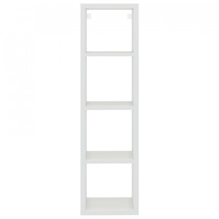 Raft de perete Arsyn, MDF, alb, 134,5 x 37 x 29,5 cm - Img 1