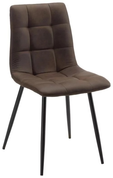Scaun Nino din microfibră maro 45/88/54,5 cm