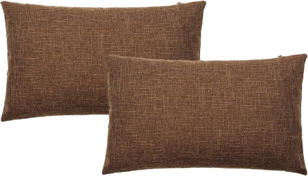 Set 2 huse pentru perna TanTomi, textil, maro, 30 x 50 cm