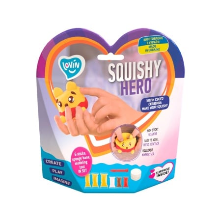 Set Air Clay cu argila usoara pentru modelaj Lovin - 6 culori - Squishy Hero - Squiny Pooh