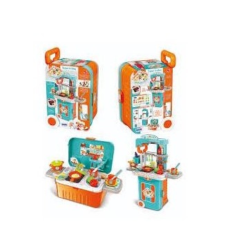 Set bucatarie intr-o valiza, cu sunete si lumini RS Toys