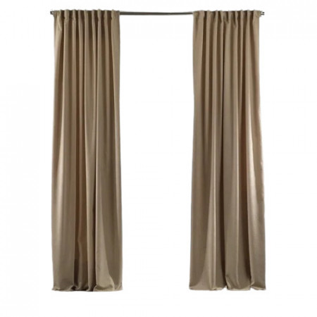 Set de 2 draperii Lilijan Home & Curtain, poliester, ecru, 140 x 265 cm