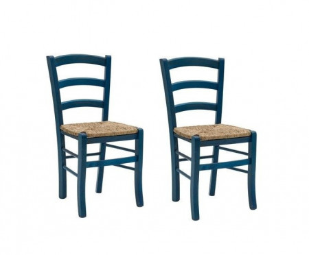 Set de 2 scaune Cassandra albastru - Img 1