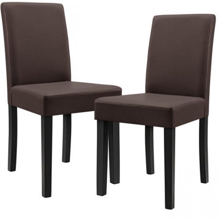 Set de 2 scaune Keyla, maro, 89 x 54 x 43 cm - Img 1
