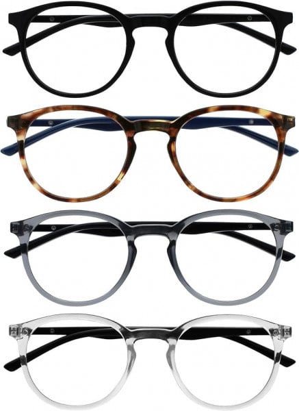 Set de 4 perechi de ochelari pentru citit Opulize, multicolor, RRR60-127C