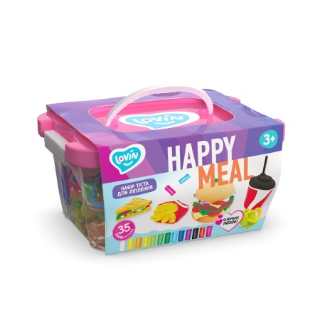 Set plastilina 100% ECO, Lovin'Do, Happy Meal Box