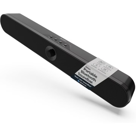 Soundbar Majority, Atlas, Bluetooth, PC, Wireless, AUX, 20 W, negru, Resigilat, Grad A