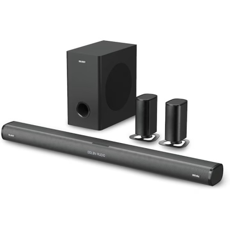 Soundbar Majority, Everest 5.1 Dolby Audio, Bluetooth, PC, AUX, home theater, Bluetooth, 300 W, negru, resigilat