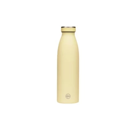 Sticla termica pentru apa B2DO, otel inoxidabil, galben, 500 ml, 23,3 x 6,8 cm