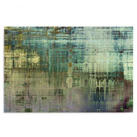 Tablou „Abstract 1”, verde/albastru/maro, 80 x 60 cm - Img 1