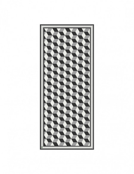Traversa Abaigail, alb/negru, 78 x 180 cm - Img 1