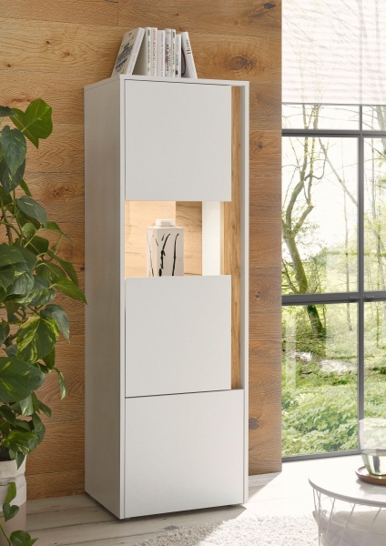Vitrina Giron , Alb , 50 cm