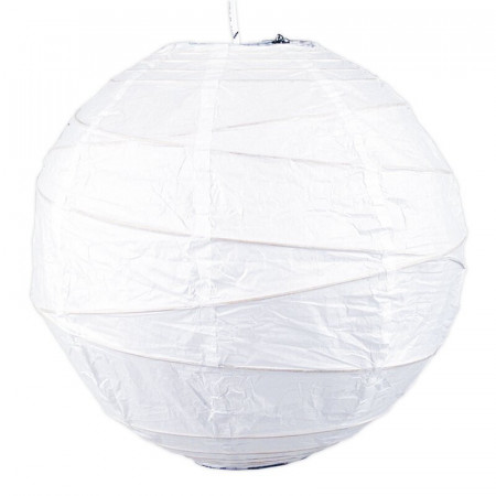 Abajur sferic, alb, 40 x 40 cm - Img 1