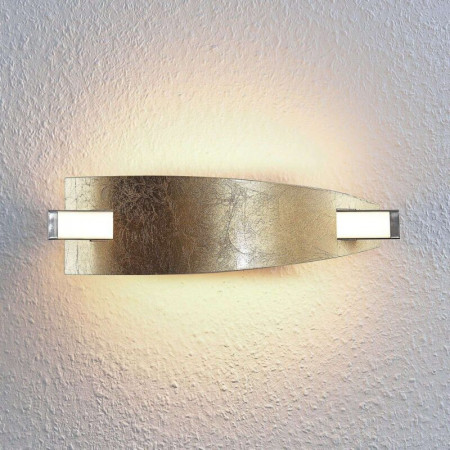 Aplica de perete Marija, LED, metal/plastic, auriu/argintiu, 35,5 x 10 cm - Img 1