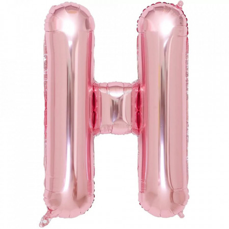 Balon aniversar Maxee, litera H, roz, 40 cm