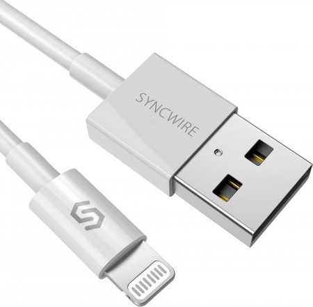 Cablu de incarcare rapida Syncwire, compatibil iPhone 12 PRO Max 11 PRO Max SE XS Max XR X 8 7 6 Plus, iPad și altele, 2m