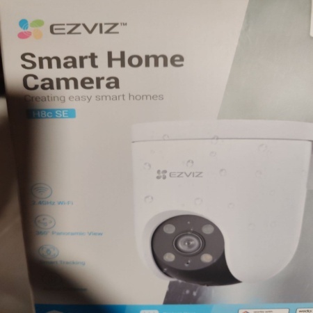 Camera IP Ezviz de exterior H8C SE, 2K, WI-Fi, Pan&Tilt, Detectarea formei umane, Audio bidirectional, Distanta IR 30 metri, Imagini Color, Urmarire automata, Lumina stroboscopica, card MicroSD pana la 512 GB si stocare in Ezviz , Resigilat, Grad A
