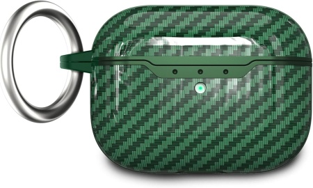 Carcasa de protectie pentru Airpods Pro 2 2022 Akabeila, TPU/metal, verde, 6,4 x 4,9 x 2,5 cm