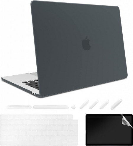 Carcasa de protectie pentru MacBook Air A2681(M2) 2022 AiGoZhe, plastic, negru, 13,6 inchi