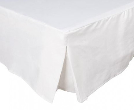 Cearșaf de pat Basic, alb, 200x160 cm - Img 1