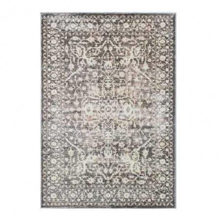 Covor CosmoLiving, textil, gri/alb, 120 x 180 cm