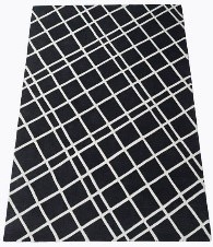 Covor GMK Home&Living_GW, textil, negru, 80 x 150 cm