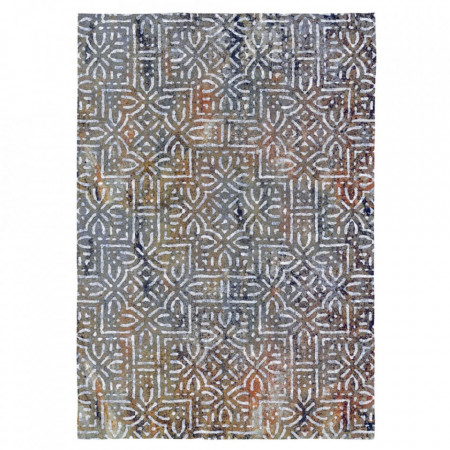 Covor Llescas, textil, gri/maro, 120 x 170 cm