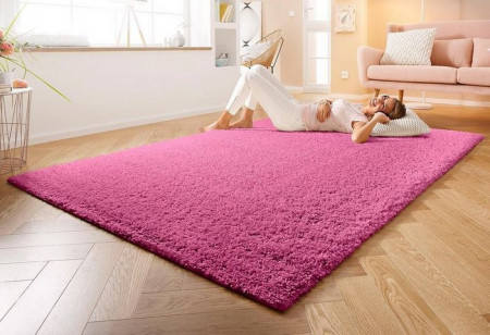 Covor My Home, textil, roz, 60 x 90 cm - Img 1
