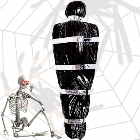 Decoratiune pentru Halloween Tbst, plastic, alb/negru, 151,9 cm