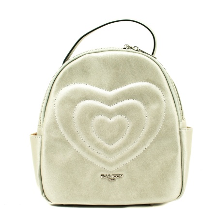 Ella Icon Rucsac De Dama Heart Argintiu 24*27*11 Cm
