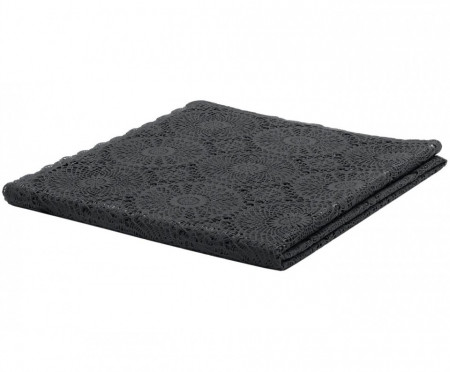 Față de masă Crochet, negru, 150x264cm - Img 1
