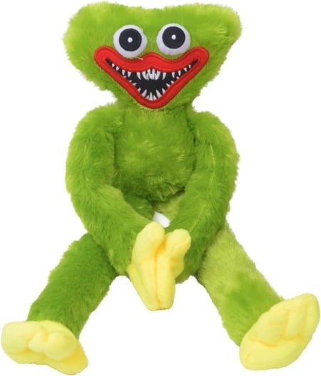 Figurina de plus pentru copii Wuggy Piucrty, verde/galben/rosu, 40 cm