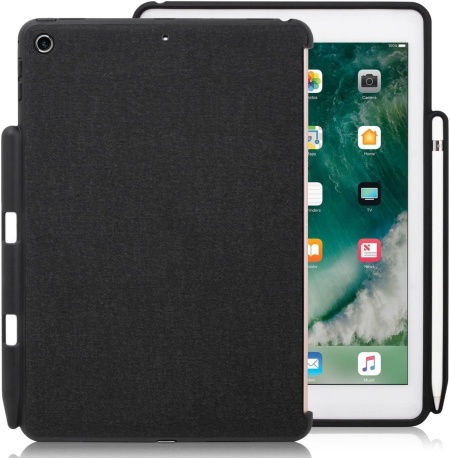 Husa de protectie pentru iPad 2017/2018 Khomo, TPU, negru, 9,7 inchi