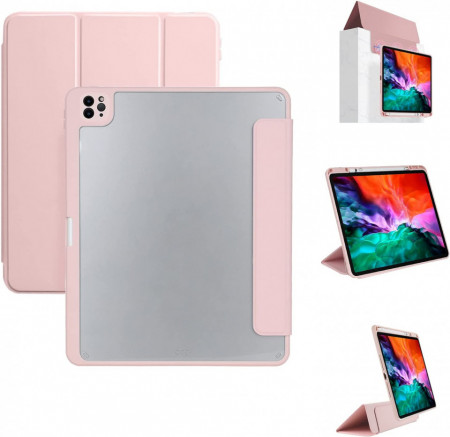 Husa de protectie pentru iPad Pro 11 Caz 2021/2020/2018 Tasnme, TPU, roz