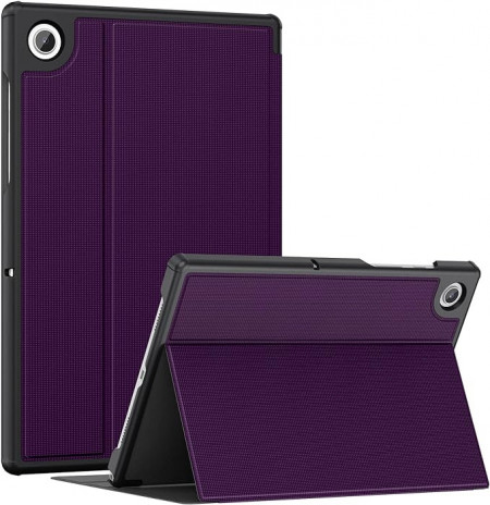 Husa de protectie Soke pentru Samsung Galaxy Tab A8, piele, violet, 10,5 inchi