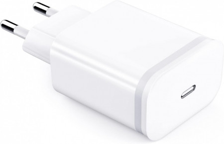 Incarcator USB C Luoatip, 20 W, ABS, alb, 63 x 43 x 28 mm