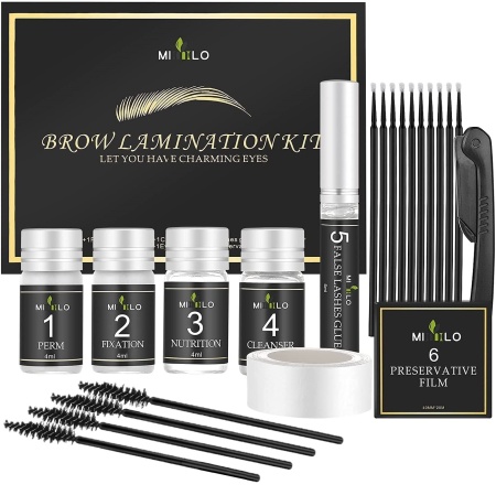 Kit complet Laminare Gene care Alungeste, Curbeaza si ofera Volum Genelor, Potrivit pentru Salon sau Acasa, Permanent gene si Sprancene, Lash Lifting Kit