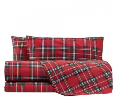 Lenjerie de pat Style roșu, matrimonială - Img 1
