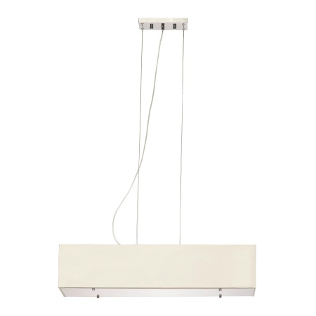 Lustra tip pendul Agneta, metal/textil, bej, 40W, E27, 72 x 22 x 160 cm