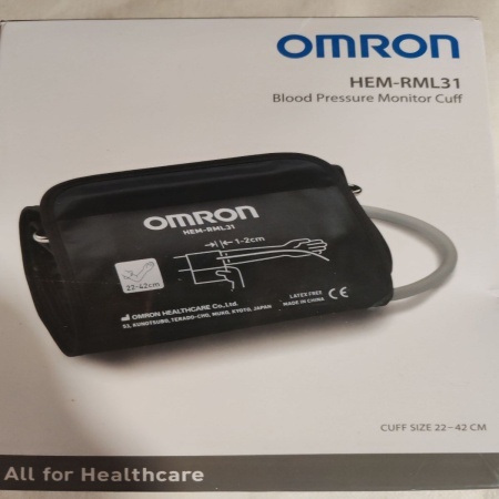 Manseta Omron Easy, 22-42 cm, Negru, Resigilat, Grad A