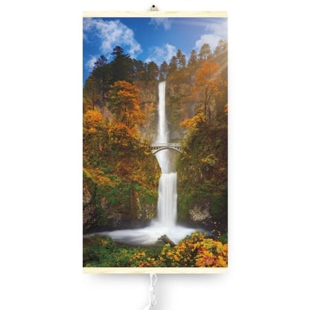 Panou radiant electric decorativ TRIO, incalzire cu infrarosu 430W, model Waterfall, 100 x 57 cm