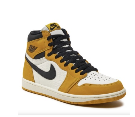 Pantofi sport pentru barbati Air Jordan 1 Retro High OG, Marimea 43, Multicolor, piele naturala, Talpa din cauciuc cu sistem de amortizare Air, model DZ5485 701