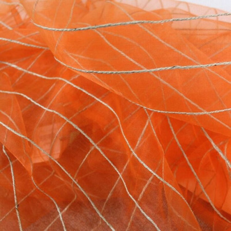 Perdea Soleil, poliester, portocaliu, 110 x 250 cm - Img 1