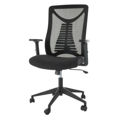 Scaun birou egonomic SL Q330R, mesh, respirabil, cotiere reglabile, mecanism inclinare, 110 kg, negru
