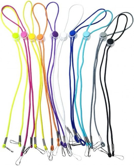 Set 10 snururi reglabile MIEWAA, plastic, multicolor