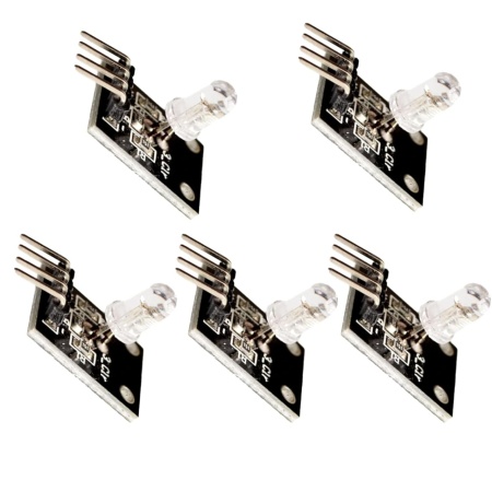 Set de 5 module LED RGB 10Gtek, metal/plastic, 5V