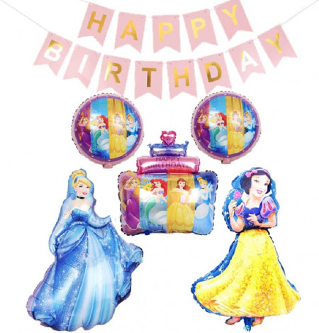 Set de baloane pentru petrecere QWEPU, folie, multicolor, 50 - 90 cm